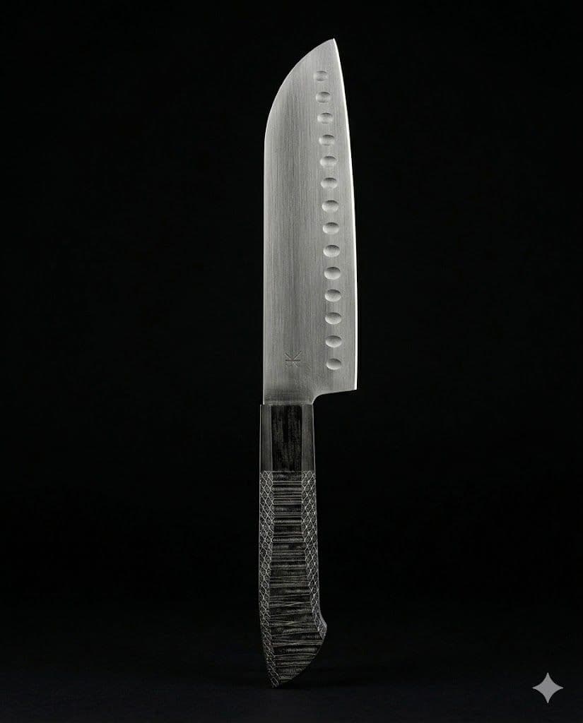 Kitchen- 318mm- Stainless Steel Chefs knife with Epoxy and Aluminum Mesh